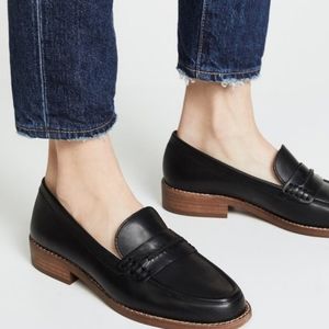 Madewell leather loafers in Black, size 7
